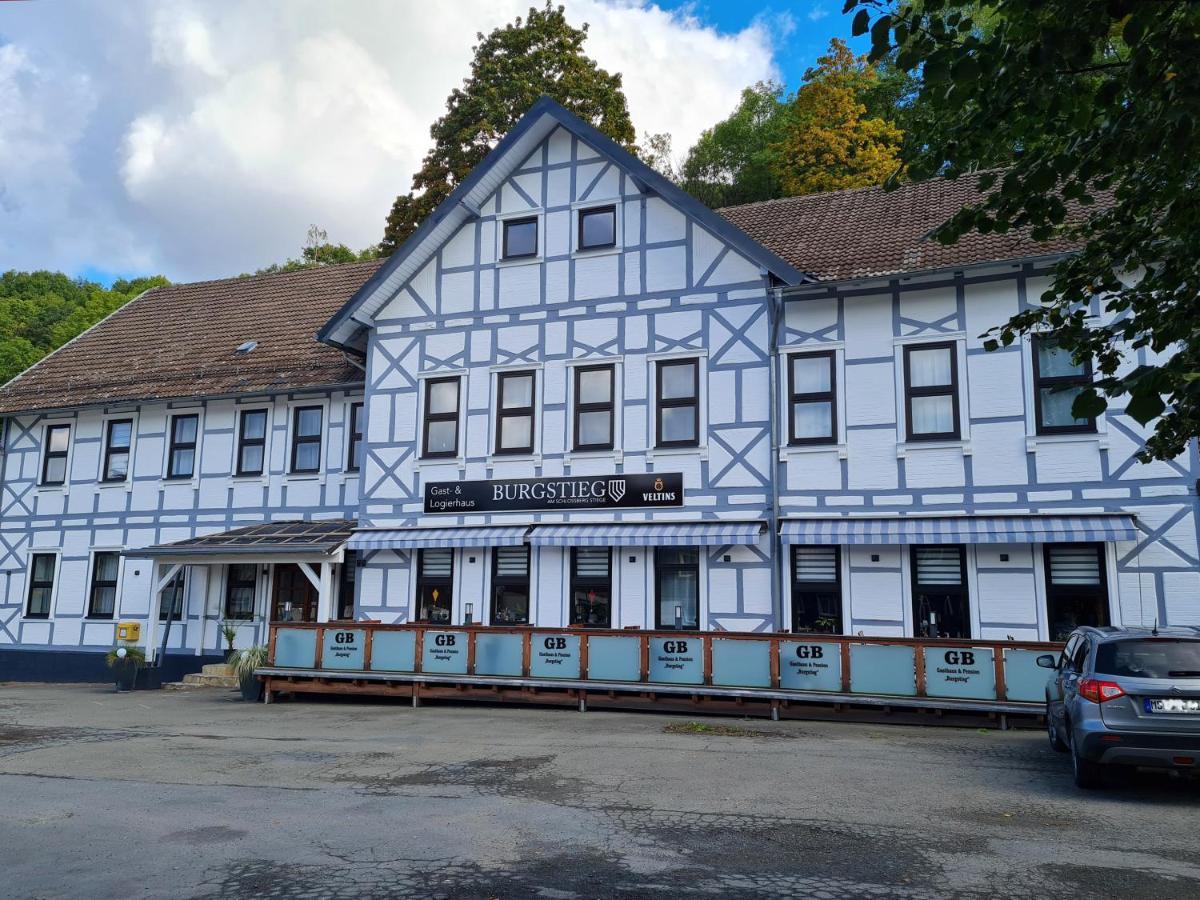 Gasthaus "Burgstieg" Stiege Bagian luar foto